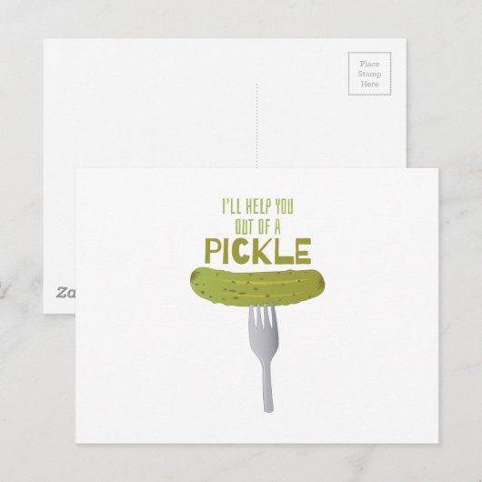 Ein Pickle Postkarte (Vorne/Hinten)