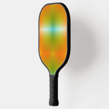Ein Pickleball-Schläger mit einem lebendigen Farbv