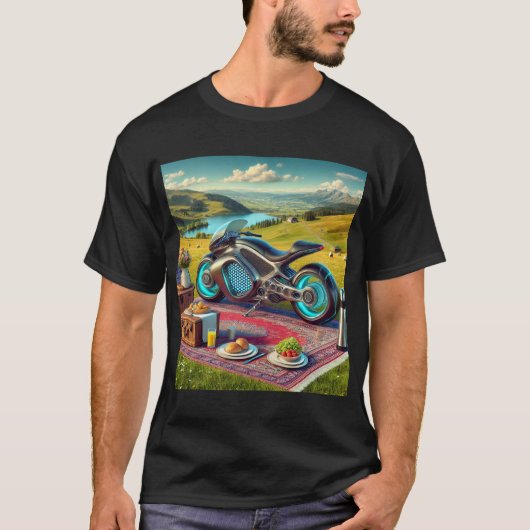 Ein Picnic-Vorschlag für ein Motorrad T-Shirt (Vorderseite)