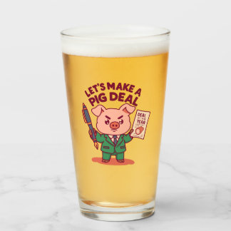 Ein Pig Deal Glas