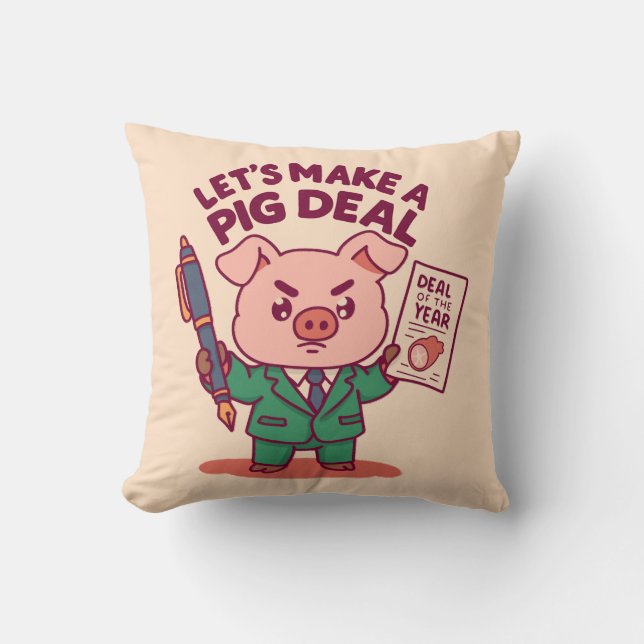 Ein Pig Deal Kissen (Vorderseite)