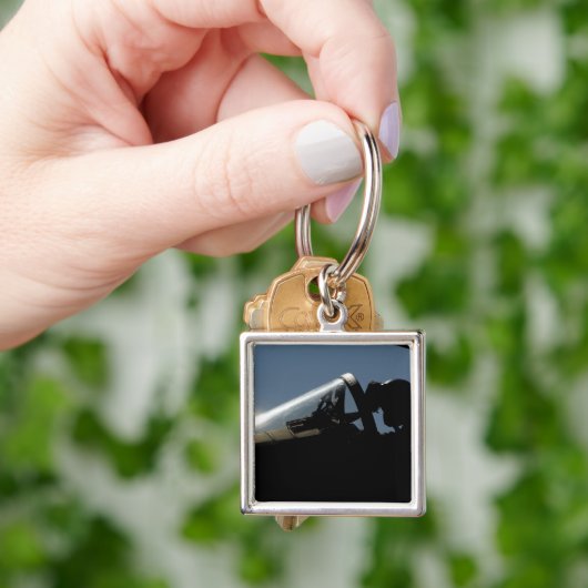 Ein Pilot bereitet den Start vor Schlüsselanhänger (Hand)