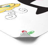 Ein Pinguin in Paris Print Poster (Ecke)