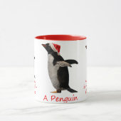 Ein Pinguin ist nicht nur für Weihnachten Tasse (Zentrum)