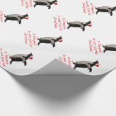 Ein Pinguin ist nicht nur für Weihnachts-Wrapping  Geschenkpapier (Ecke)