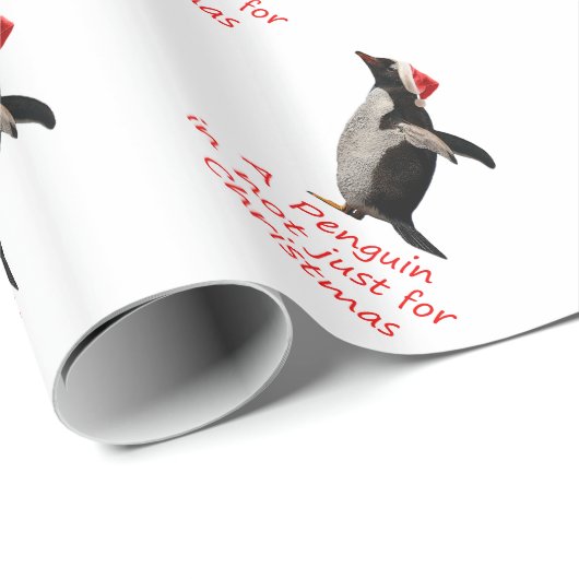 Ein Pinguin ist nicht nur für Weihnachts-Wrapping Geschenkpapier (Rolleneckpunkt)