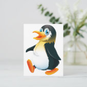 Ein Pinguin Postkarte (Stehend Vorderseite)
