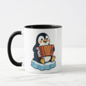 Ein Pinguin spielt Ihnen eine Akkordeonluft. Tasse (Links)