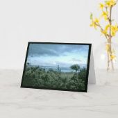 Ein Pinienstrand Abend Karte (Gelbe Blume)