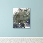 Ein pinradähnliches Muster von Hochdruckwolken Leinwanddruck (Insitu (Holzboden))