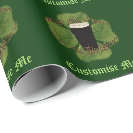 Ein Pint des Schwarzen Stuhls Geschenkpapier (Rolleneckpunkt)