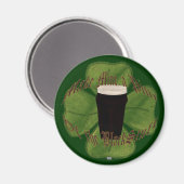 Ein Pint des Schwarzen Stuhls Magnet (Vorderseite/Rückseite)
