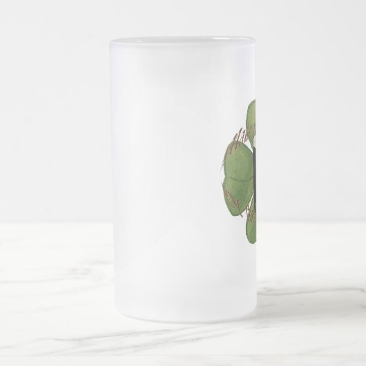 Ein Pint des Schwarzen Stuhls Mattglas Bierglas (Mittel)