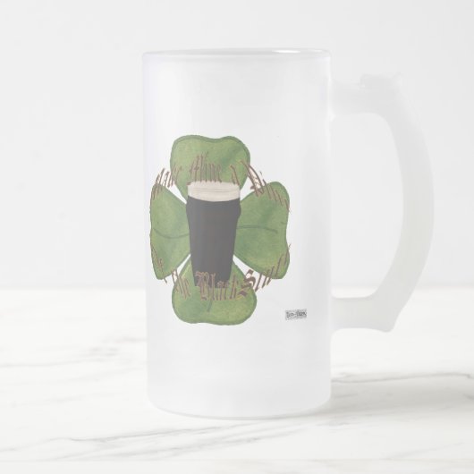 Ein Pint des Schwarzen Stuhls Mattglas Bierglas (Rechts)