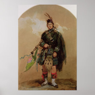 Ein Piper der 79. Highlander in Chobham Poster