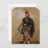 Ein Piper der 79. Highlander in Chobham Postkarte (Vorne/Hinten)