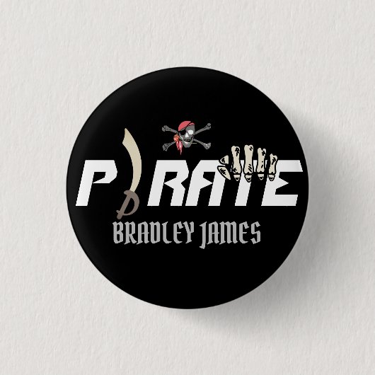 Ein Pirat | International Talk Like a Pirate Day Button (Vorderseite)