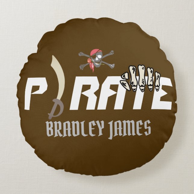 Ein Pirat | International Talk Like a Pirate Day Rundes Kissen (Vorderseite)