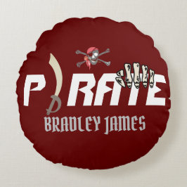 Ein Pirat | International Talk Like a Pirate Day Rundes Kissen