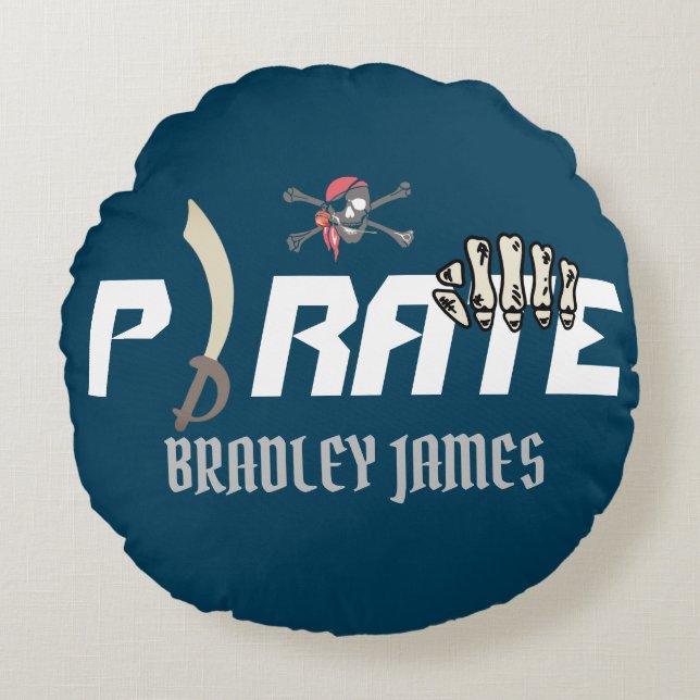 Ein Pirat | International Talk Like a Pirate Day Rundes Kissen (Vorderseite)