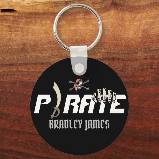 Ein Pirat | International Talk Like a Pirate Day Schlüsselanhänger (Vorderseite)