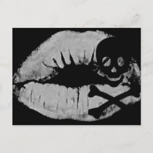 Ein Piratenkuss Postkarte (Vorderseite)