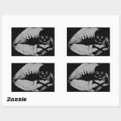 Ein Piratenkuss Rechteckiger Aufkleber (Blatt)