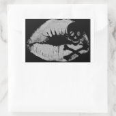 Ein Piratenkuss Rechteckiger Aufkleber (Tasche)