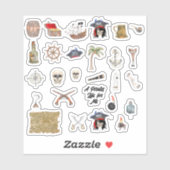 Ein Piratenleben für mich Aufkleber (Blatt)