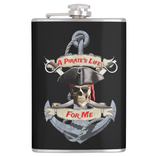 Ein Piratenleben für mich Flachmann (Vorderseite)