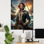 Ein Piratenschiff Poster (Heimbüro)