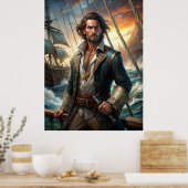 Ein Piratenschiff Poster (Küche)