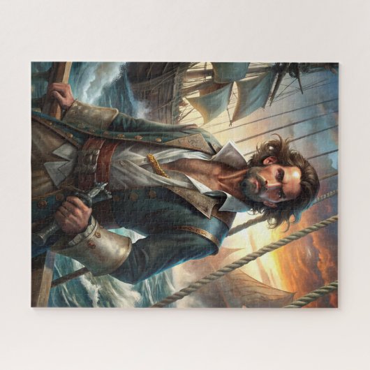 Ein Piratenschiff Puzzle (Horizontal)