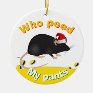 Ein Pissboy-Weihnachten Keramik Ornament
