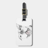 Ein Pit Bull-Lächeln Gepäckanhänger (Vorderseite vertikal)