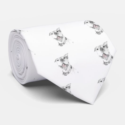 Ein Pit Bull-Lächeln Krawatte (Gerollt)
