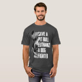 Ein Pitbull Euthanize A Hunde Kämpfer T Shirt gere (Vorne ganz)