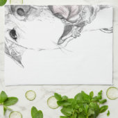 Ein Pitbull-Lächeln Geschirrtuch (Gefaltet)