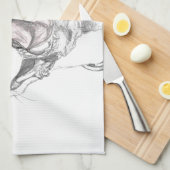 Ein Pitbull-Lächeln Geschirrtuch (Viertel Falte)