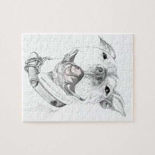 Ein Pitbull-Lächeln Puzzle (Horizontal)