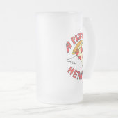 Ein Pizza-Himmel Mattglas Bierglas (VorderseiteRechts)