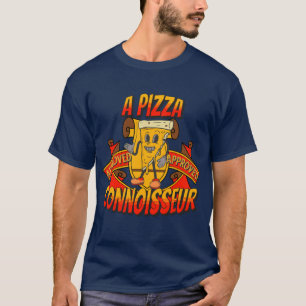 Ein Pizza-Kenner, ein elegantes cooles Papa-Gesche T-Shirt