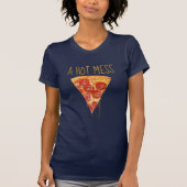 Ein Pizza-T - Shirt in heiß-durcheinander (Vorderseite)