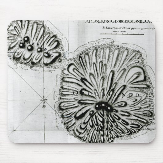 Ein Plan von König Georges Island oder Otheite, Mousepad (Vorne)