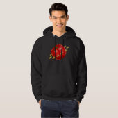 Ein Planet der Tomaten mit Pizzen um ihn herum Hoodie (Vorne ganz)