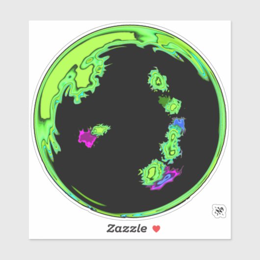 Ein Planet - Exoplaneten v2 Aufkleber (Blatt)
