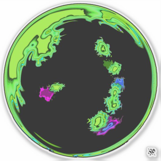 Ein Planet - Exoplaneten v2 Aufkleber (Vorderseite)