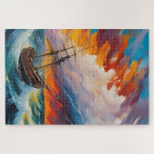 Ein Planet in einem beeindruckenden Sturm Puzzle (Horizontal)