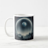 Ein Planet mit einem hellen Halo. Kaffeetasse (Links)