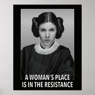 Ein Platz der Frau ist im Widerstand: RBG-Mashup Poster